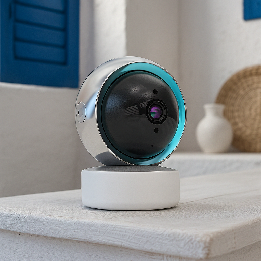 מצלמת אבטחה חכמה 360° עם חיבור WIFI ושליטה מלאה מהאפליקציה